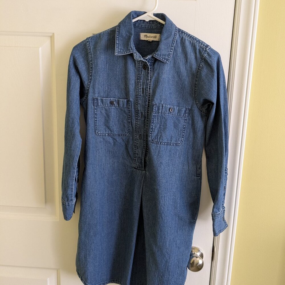 Madewell jean shirt dress